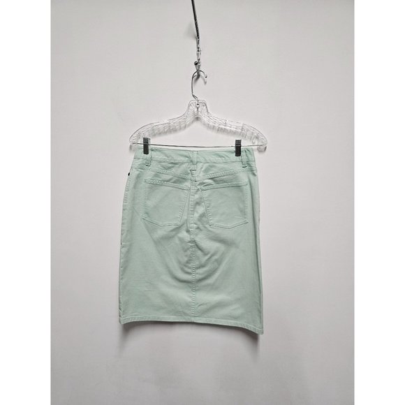 TALBOTS Denim Skirt Light Green Size 6 - Picture 5 of 5
